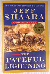 Jeff Shaara – The Fateful Lightning Signed Civil War Novel 1st Ed HC/DJ VG!