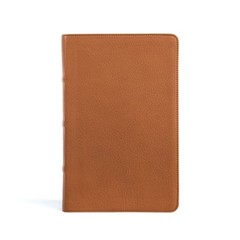 CSB Single-Column Personal Size Bible, Saddle Genuine Leather (Leather / Fine Bi