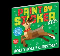 Paint by Sticker Kids: Holly Jolly- paperback, 9781523518562, Workman Publishing