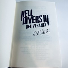 SIGNED Hell Divers III Deliverance Nicholas Sansbury Smith (HC LARGE PRINT 2021)