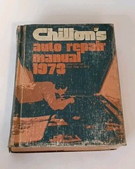 Chilton’s Auto Repair Manual Book; American Cars from 1966 to 1973