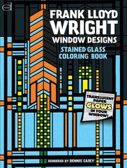 Frank Lloyd Wright Window Designs Stained Glass Coloring Book (Dover Design …