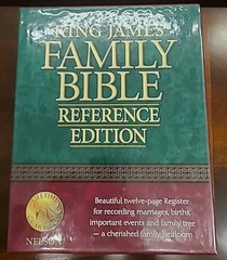 King James Reference Bible Thomas Nelson Burgundy Genuine Leather Boxed 2006BG