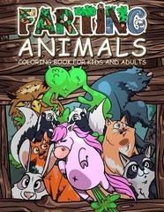 Oliver Brooks FARTING ANIMALS Coloring Book (Paperback) (UK IMPORT)