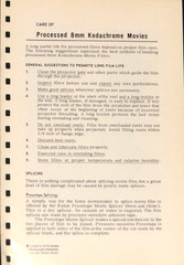 Care of Processed 8mm Kodachrome Movies by Kodak No D-19 6-1962 Data Pamp NF