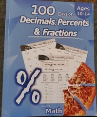 Humble Math – 100 Days of Decimals Percents & Fractions Advanced Practice Pro…