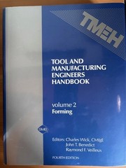 TOOL AND MANUFACTURING ENGINEERS HANDBOOK VOLUME 2 FORMING