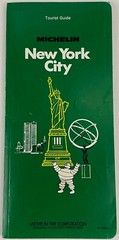Michelin New York City Tourist Guide 8th edition w/ Subway/bus map 1985 Green