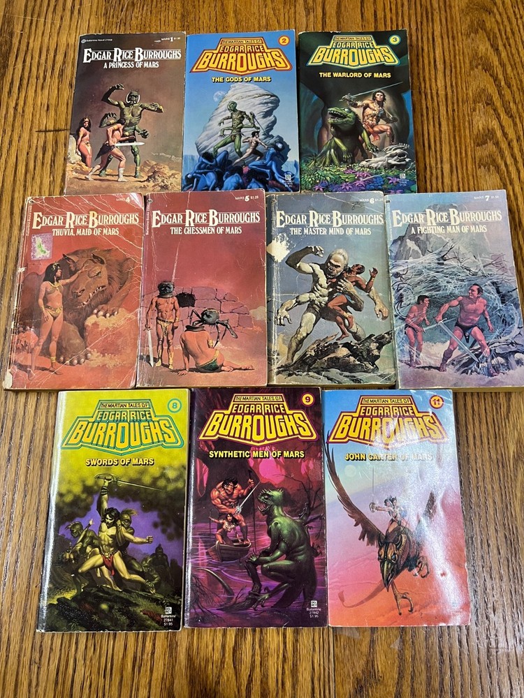 The Martian Tales of Edgar Rice Burroughs, 1-11, Lot of 10, Missing #10