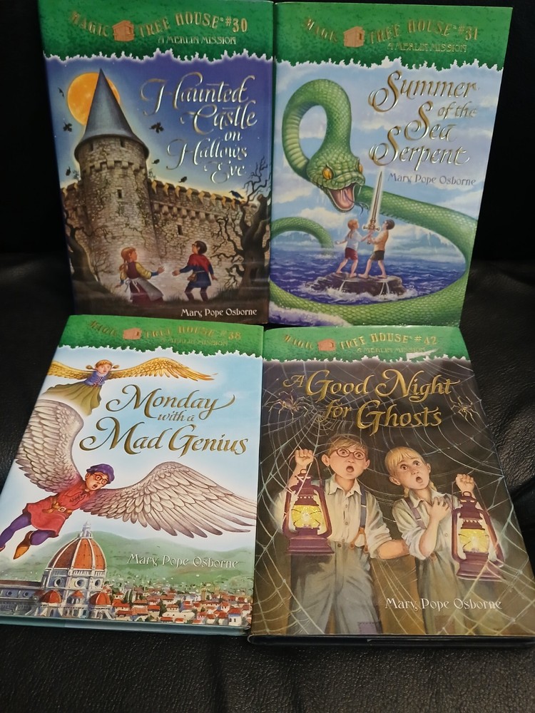 Magic Tree House Merlin Missions Lot 4 Hardcover Books Mary Pope Osborne Chapter