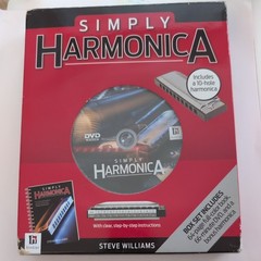 Simply Harmonica Box Set by Steve Williams Includes a 10-hole harmonica