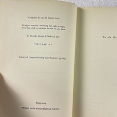 A Night to Remember by Walter Lord – Henry Holt 1955 – 1st Edition HC