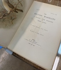 British Warblers History Problems Their Lives H. Eliot Howard 1907 1909 1909