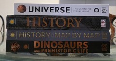 dk definitive visual guide encyclopedia / prehistoric, history, universe 4 books