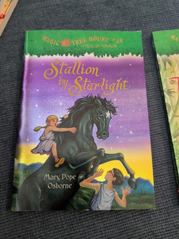 magic tree house books #48 #49 Stallion by Starlight a perfect time for pandas