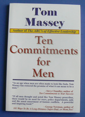 Ten Commitments for Men, Tom Massey, Self-Help, signed, 106-pages PB