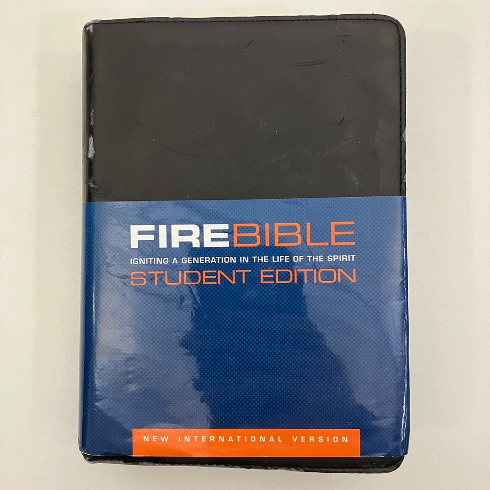 Fire Bible New International Version NIV Student Edition Black Flexisoft 2010