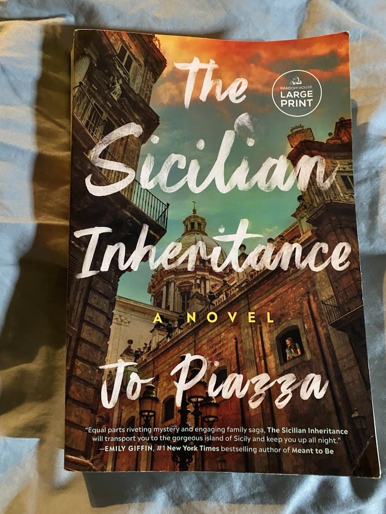 The Sicilian Inheritance Novel Large Print 2024 Jo Piazza First Large Print Edit