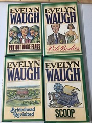 Lot 4 Evelyn Waugh Books VTG 1979 HC/DJ Scoop Brideshead Vile Bodies More Flags