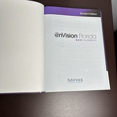 Envision Math Florida B.E.S.T. Algebra 2 Student Edition 2023 Like New HC