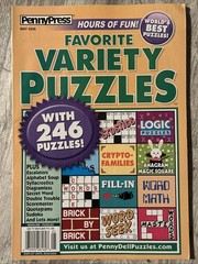 Penny Press Family Favorite Variety Puzzles Games Magazine 246 Puzzles May 2026
