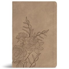 CSB Large Print Thinline Bible – Digital Study Edition in SuedeSoft LeatherTouch