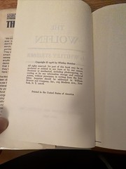 Wolfen by Whitley Strieber (1978, Hardcover) first edition