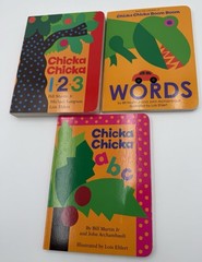 Three Chicka Chicka Board Books Chicka Chicka, 123, Words, Chicka Chicka Abc