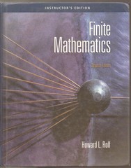 Finite Mathematics, Instructor’s Edition