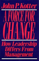 Force For Change: How Leadership Differs from Management – Hardcover – VERY GOOD