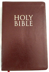 New,Indexed KJV Center Column Reference Bible, Burgundy Leather, RED LETTER,wBox