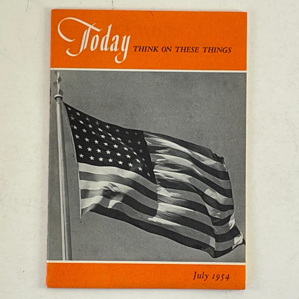 Today Think on These Things Daily Devotional July 1954 Westminster Press