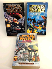 Star Wars X-Wing PB Book Lot Wraith Squadron Iron Fist Isard’s Revenge