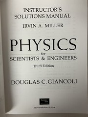 Physics for Scientists & Engineers 3rd Ed by Douglas Giancoli 2000 Paperback