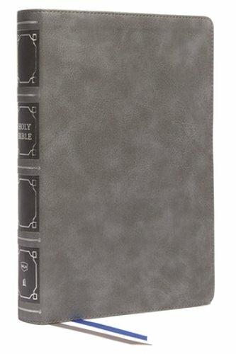 Nkjv, Reference Bible, Classic Verse-By-Verse, Center-Column, Leathersoft, Gray,