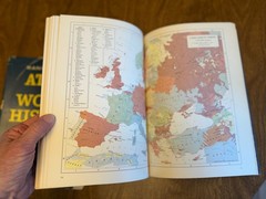 Rand McNally Atlas of World History – 132 pgs maps HCDJ 1957