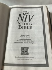 NIV Study Bible 10th Anniversary Edition Bonded Leather Zondervan US Print