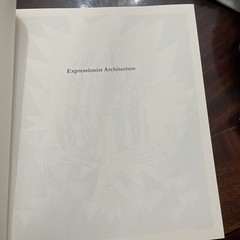 EXPRESSIONIST ARCHITECTURE By Wolfgang Pehnt *Excellent Condition*