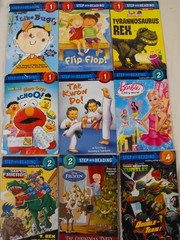 Step Into Reading 9 BooK Lot – Step 1, 2 & 4 – Good Condition