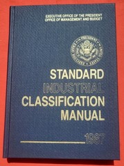 Standard Industrial Classification Manual, 1987 Unused Like New
