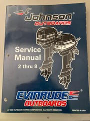 1995 Johnson Evinrude Outboards 2 thru 8 HP 1&2 Cylinder Service Manual #507120