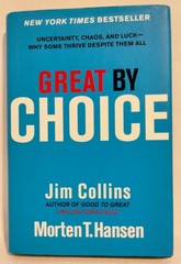 Great By Choice by Jim Collins 2011 1st Ed HBDJ NEW