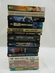 Lot of 15 Sci-fi Books Random Mixed Authors, Chandler, Card, Carver, Chalker