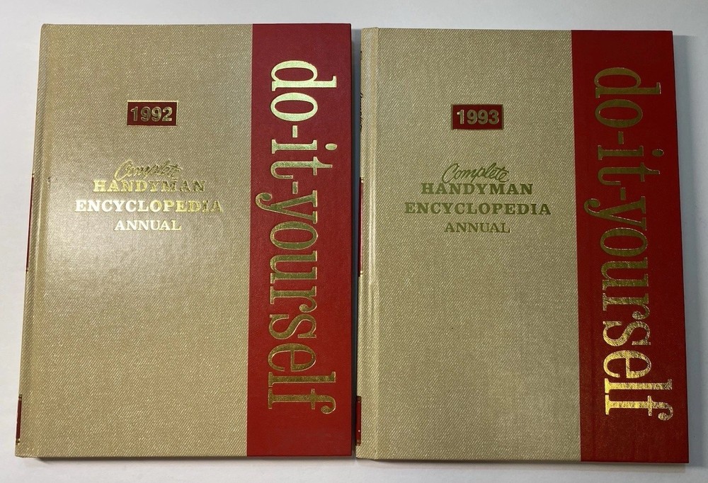 Vintage Complete Handyman Encyclopedia Annual “Do-it-Yourself” 1992 & 1993