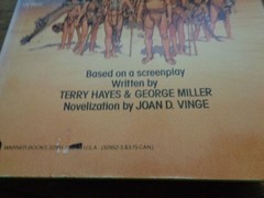 Mad Max BEYOND THUNDERDOME Joan D Vinge 1st Print PB Novelization Used Condition