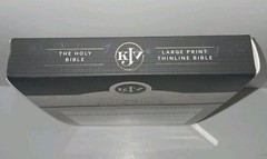 New! KJV Large Print Bible – White Thinline – Indexed – Red Letter Edition