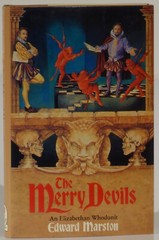 Edward Marston Merry Devils signed 1989 Bantam Press Elizabethan theater murder