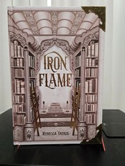 Iron Flame Bookish Box unsigned edition w/ overlays By Rebecca Yarros