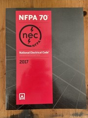 NFPA 70 National Electrical Code NEC 2017 Edition Paperback VG Electrical Code