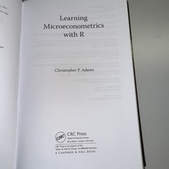 Learning Microeconometrics With R, Christopher P. Adams, HARDCOVER BRAND NEW